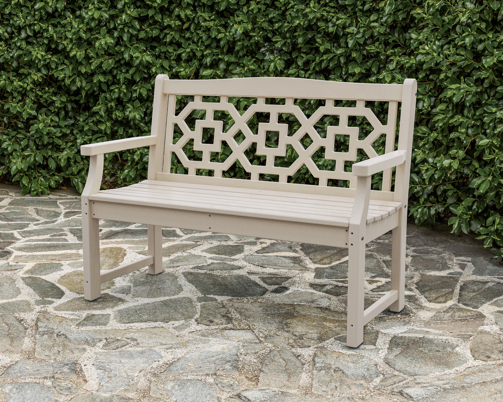 Chinoiserie 48" Garden Bench