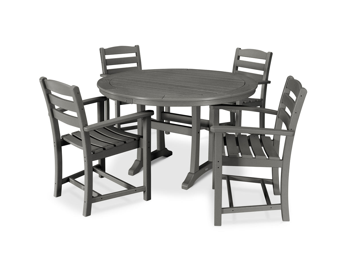 La Casa Café 5-Piece Arm Chair Dining Set