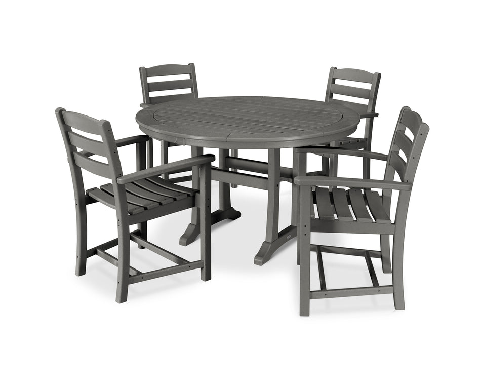 La Casa Café 5-Piece Arm Chair Dining Set