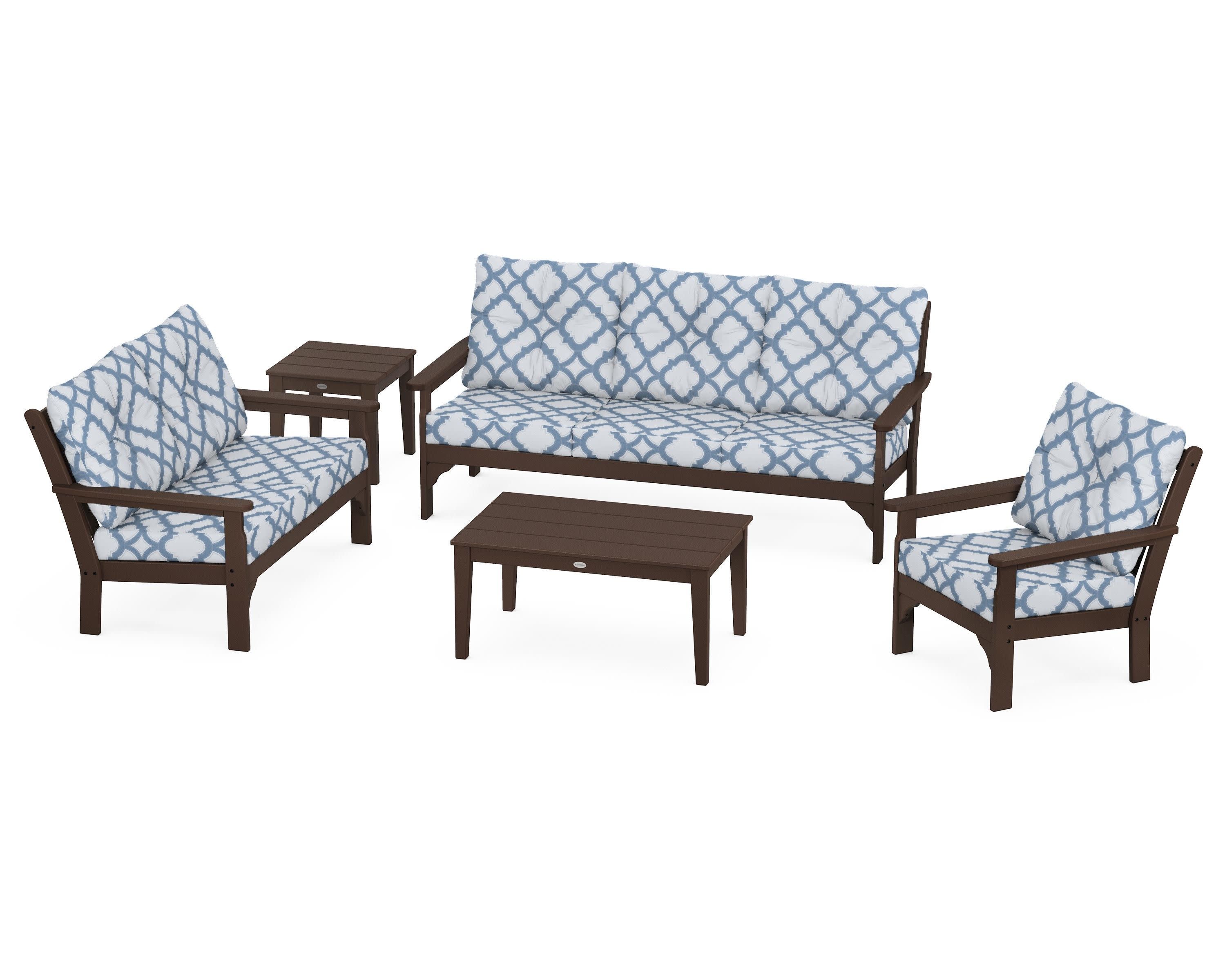 Vineyard 5 Piece Deep Seating Set