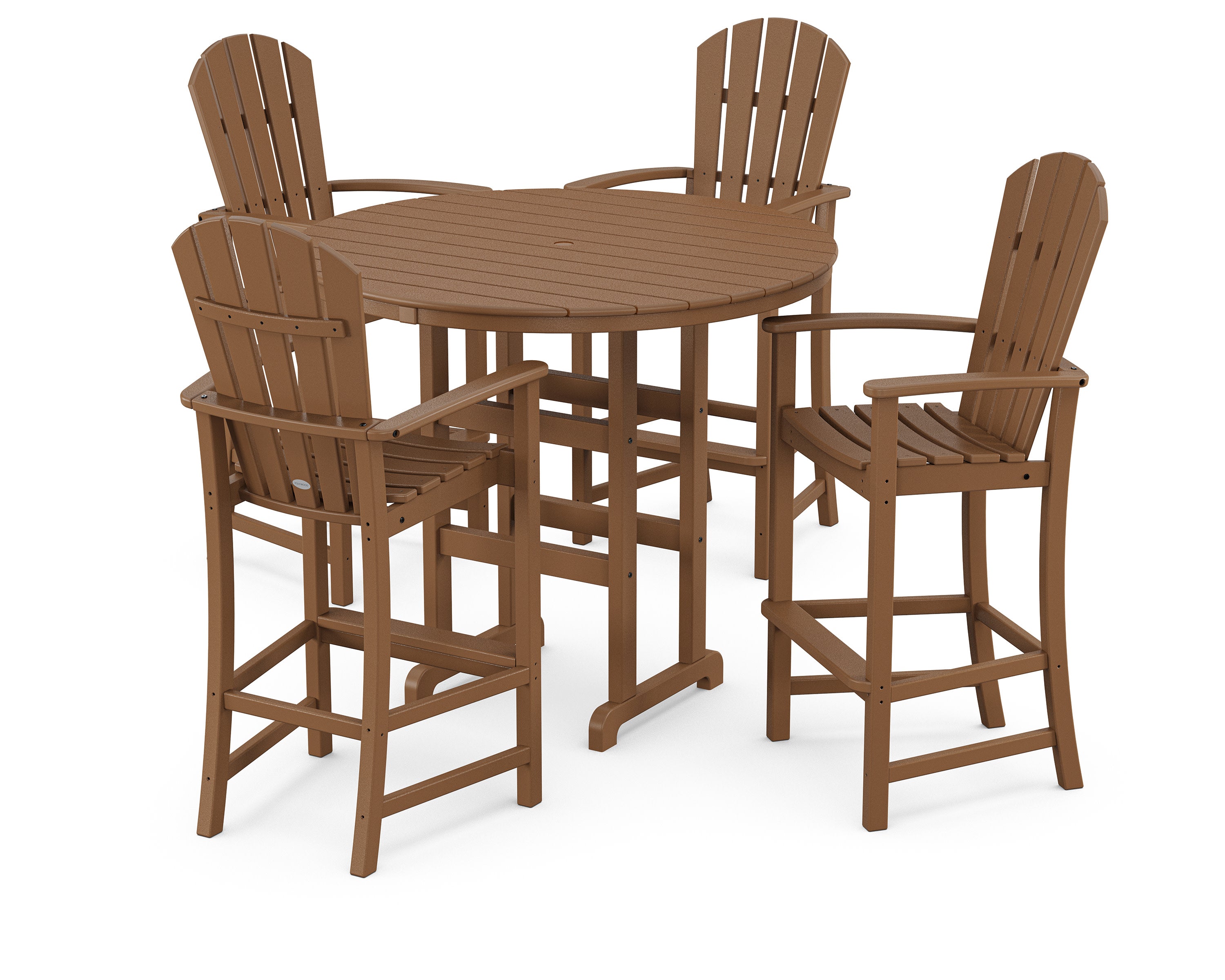 Palm Coast 5-Piece Round Farmhouse Bar Set