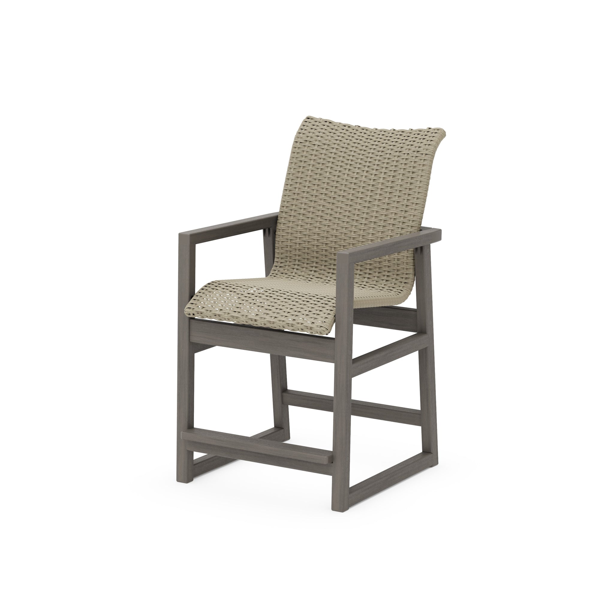 EDGE Woven Counter Arm Chair