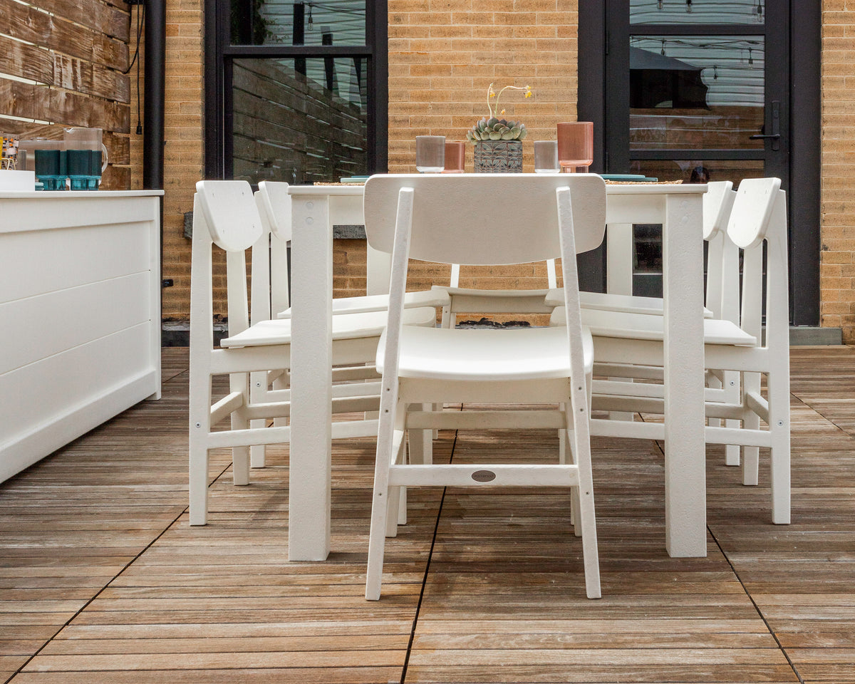 Modern Studio Urban Chair 7-Piece Parsons Table Dining Set