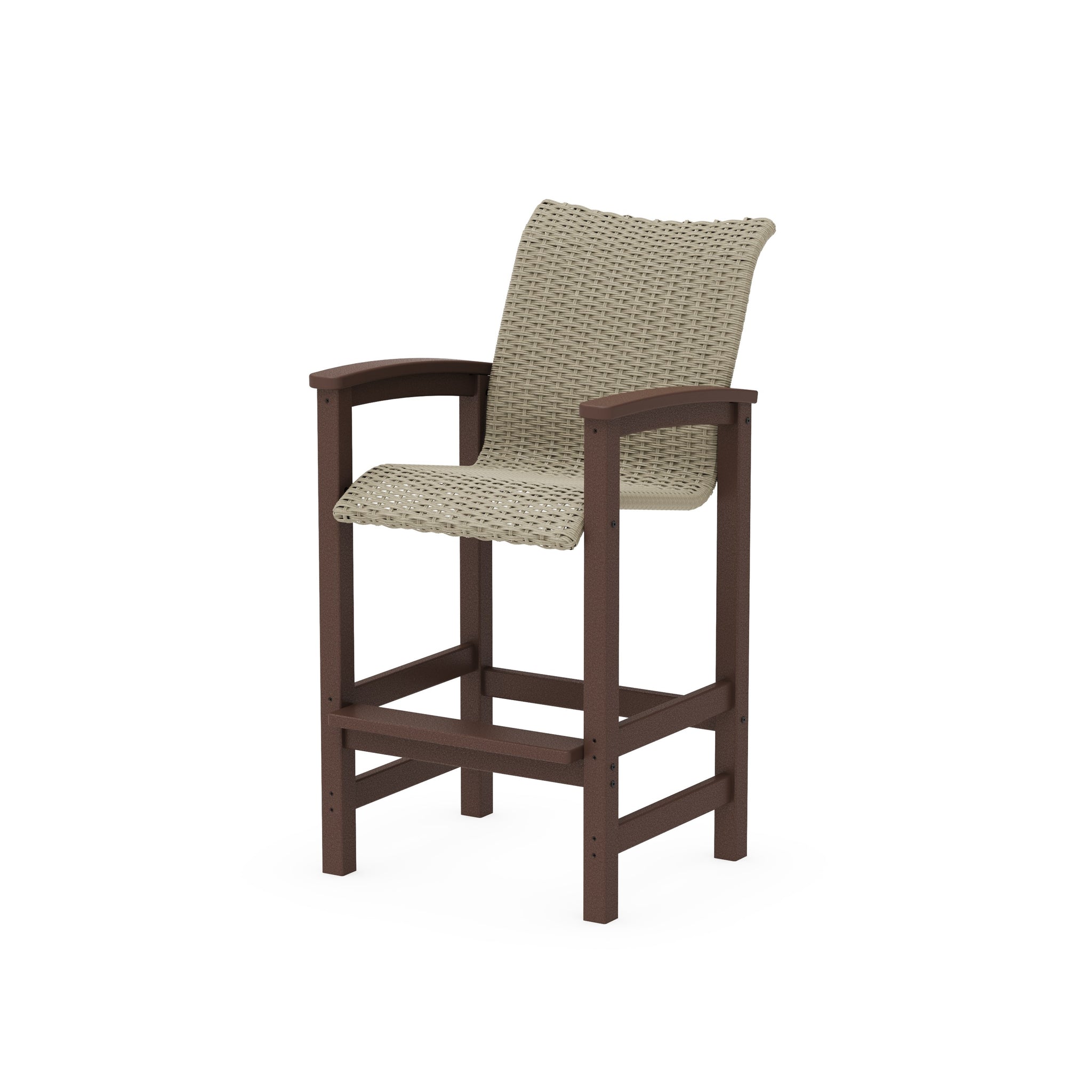Coastal Woven Bar Chair