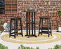 Modern Studio Bar Stool 3-Piece Bistro Set