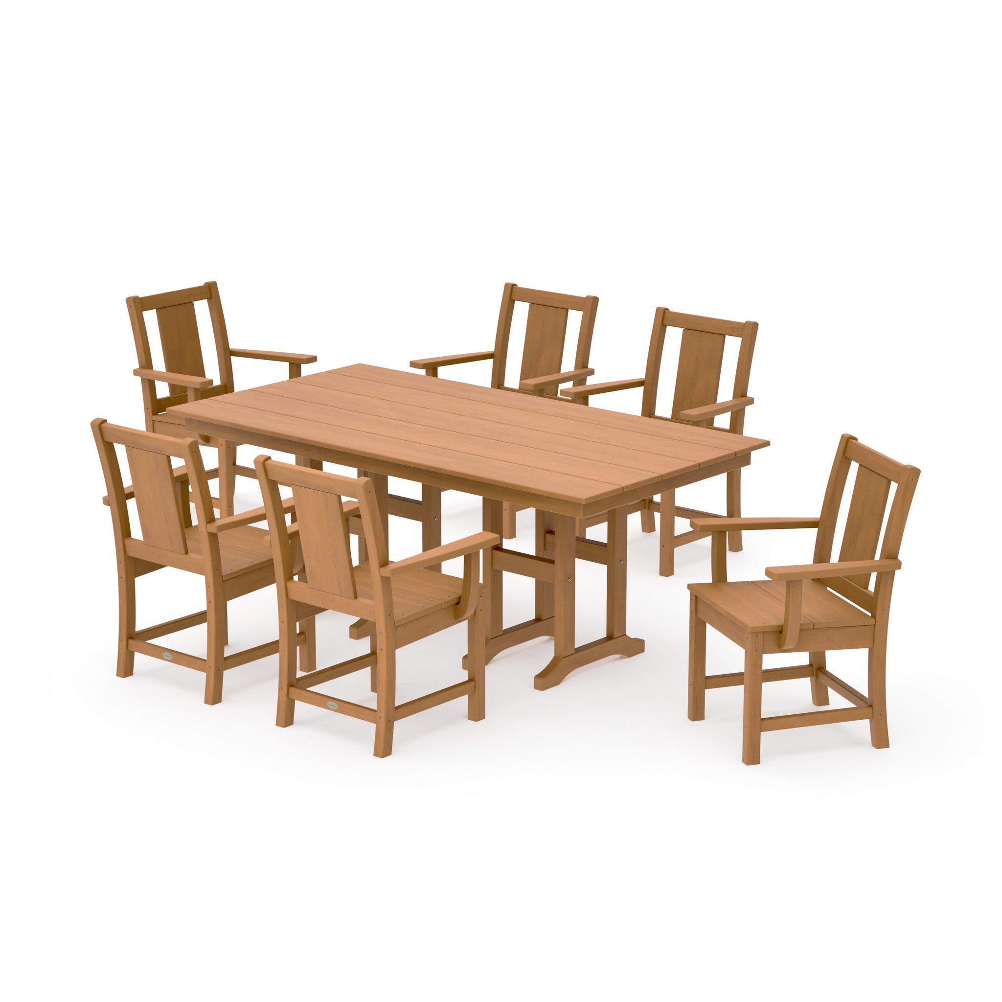 Prairie Arm Chair 7-Piece Farmhouse Dining Set