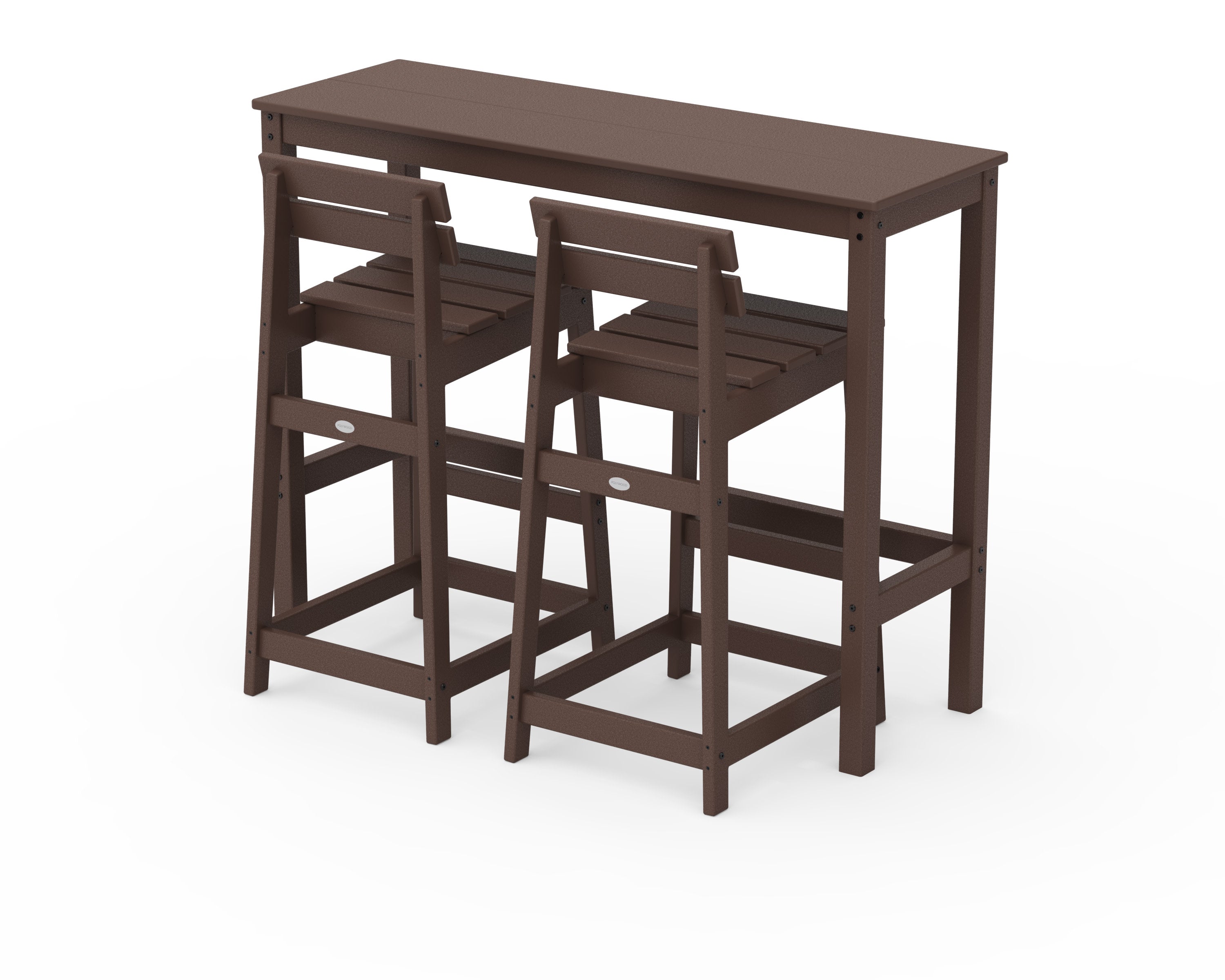 Modern Studio Plaza Lowback Bar Chair 3-Piece Balcony Set