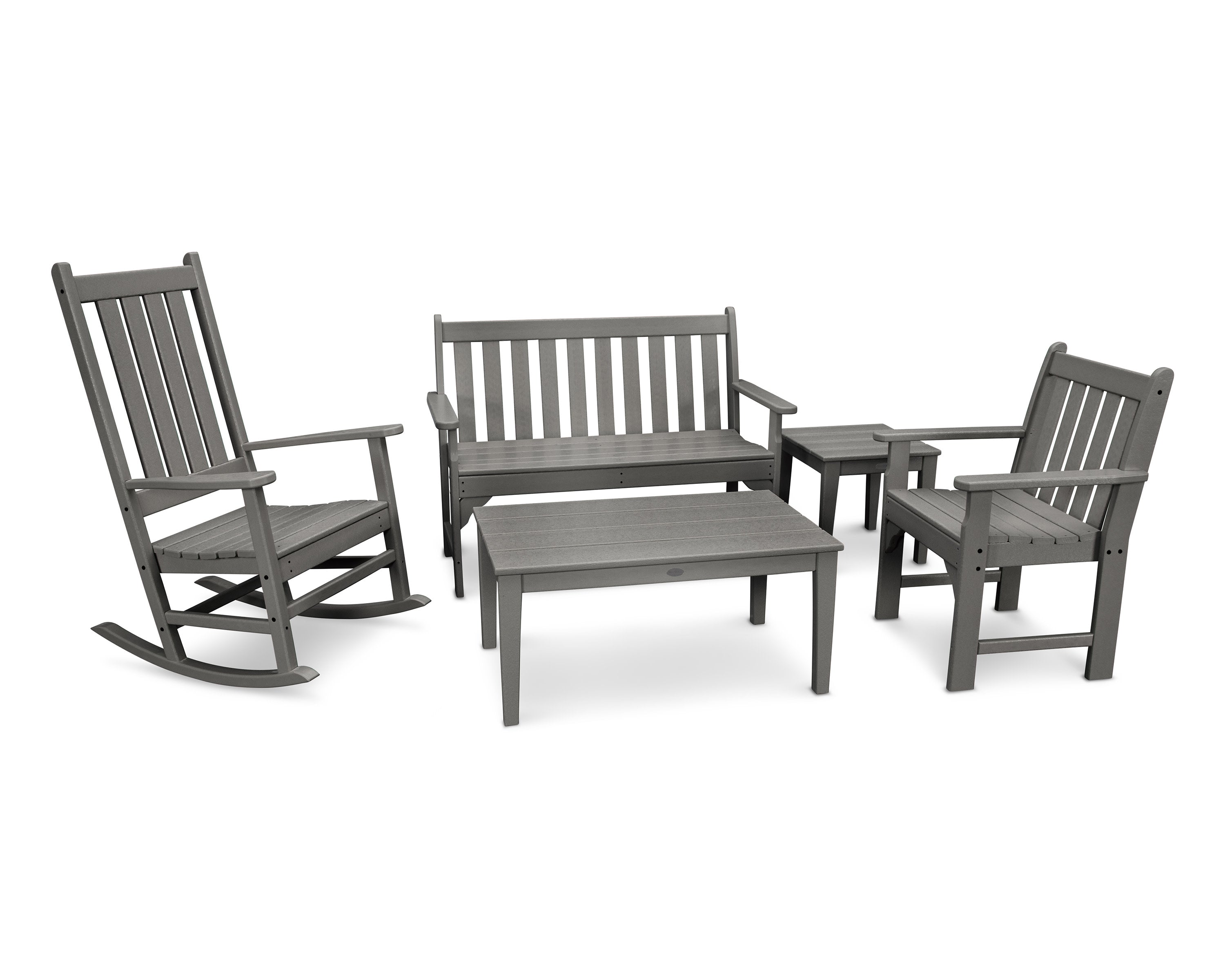 Vineyard 5-Piece Bench & Rocking Chair Set