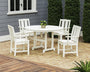 Mission 5-Piece Round Farmhouse Dining Set