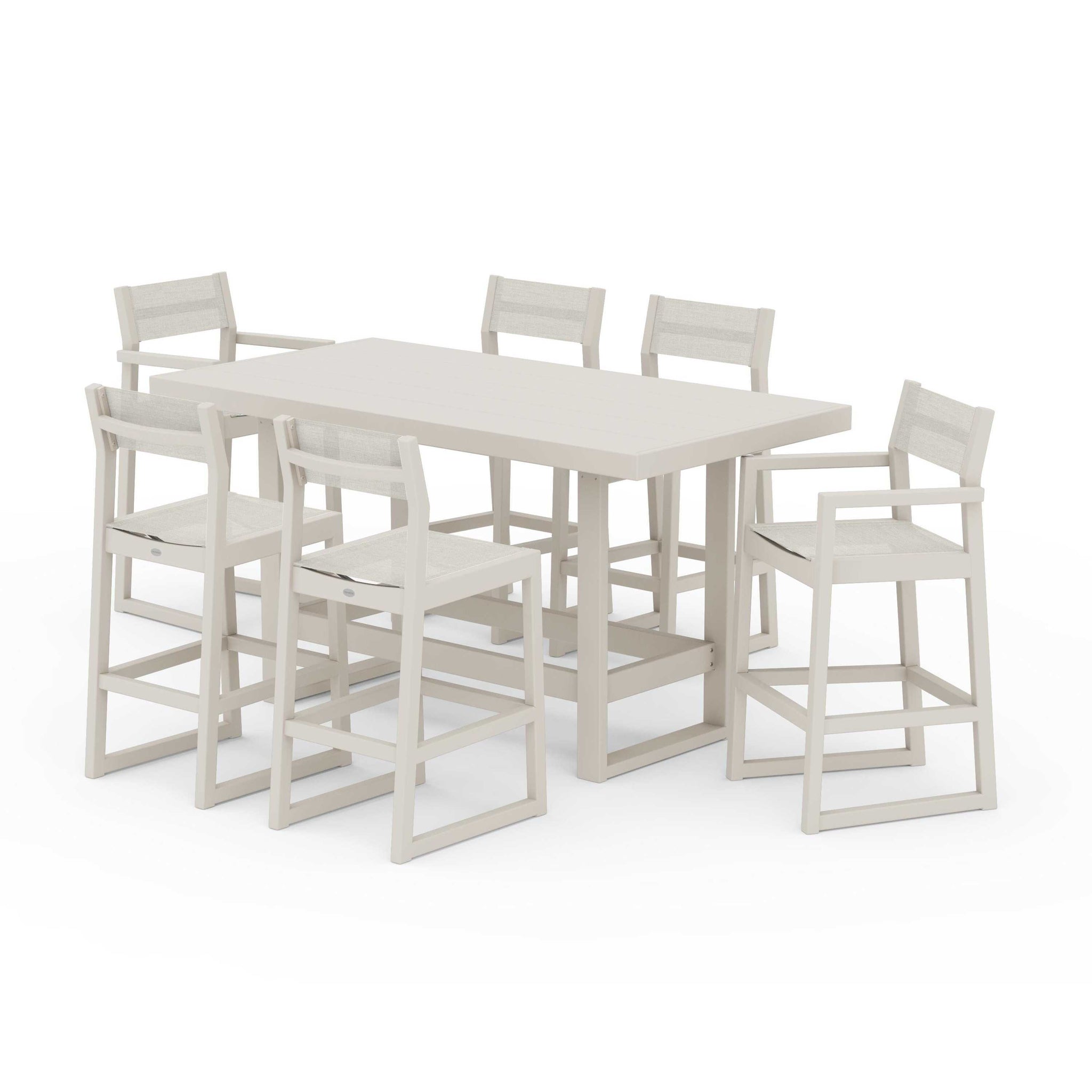 EDGE Sling 7-Piece Bar Table Set