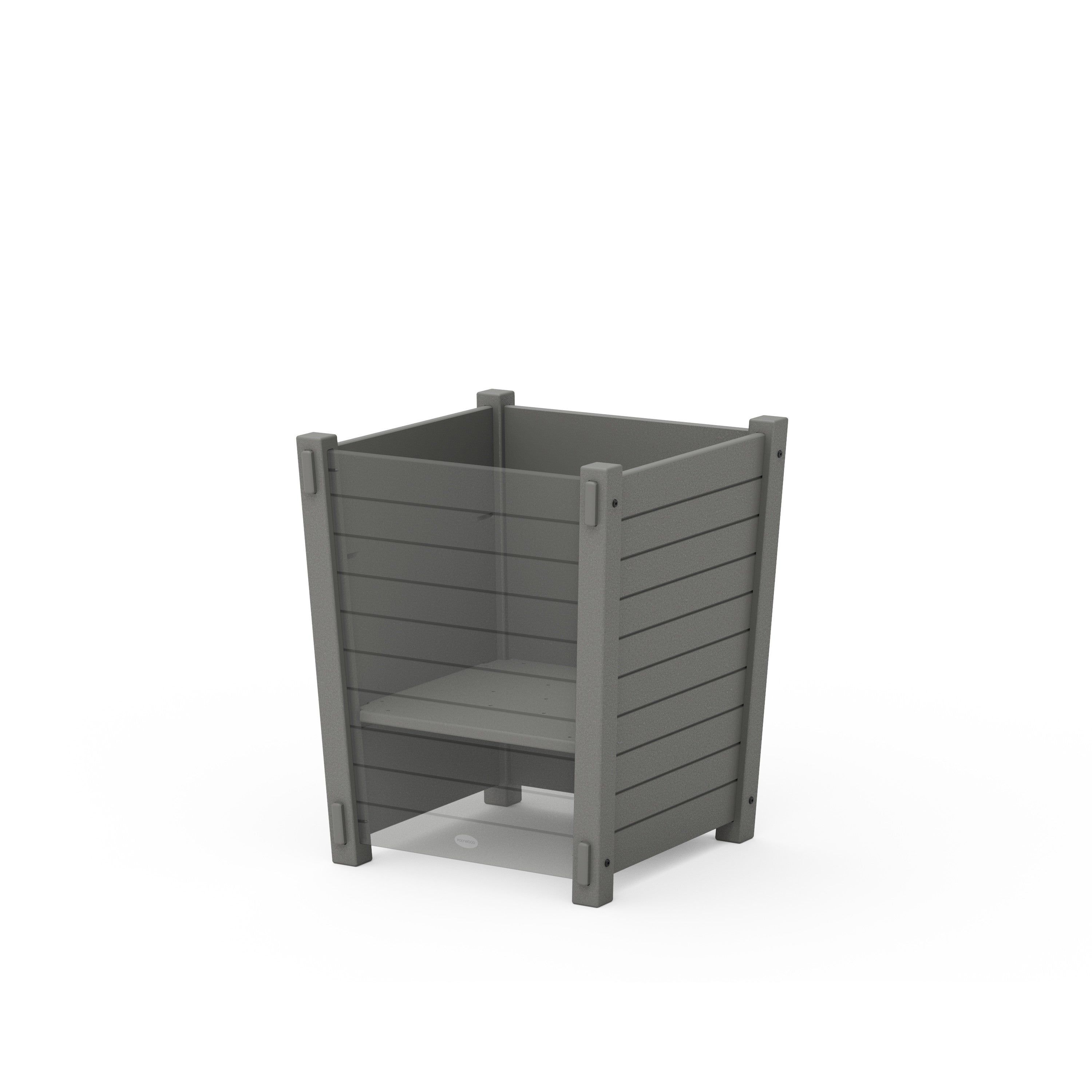 Nautical Large Tapered Square Short Planter Box - Thumbnail 5