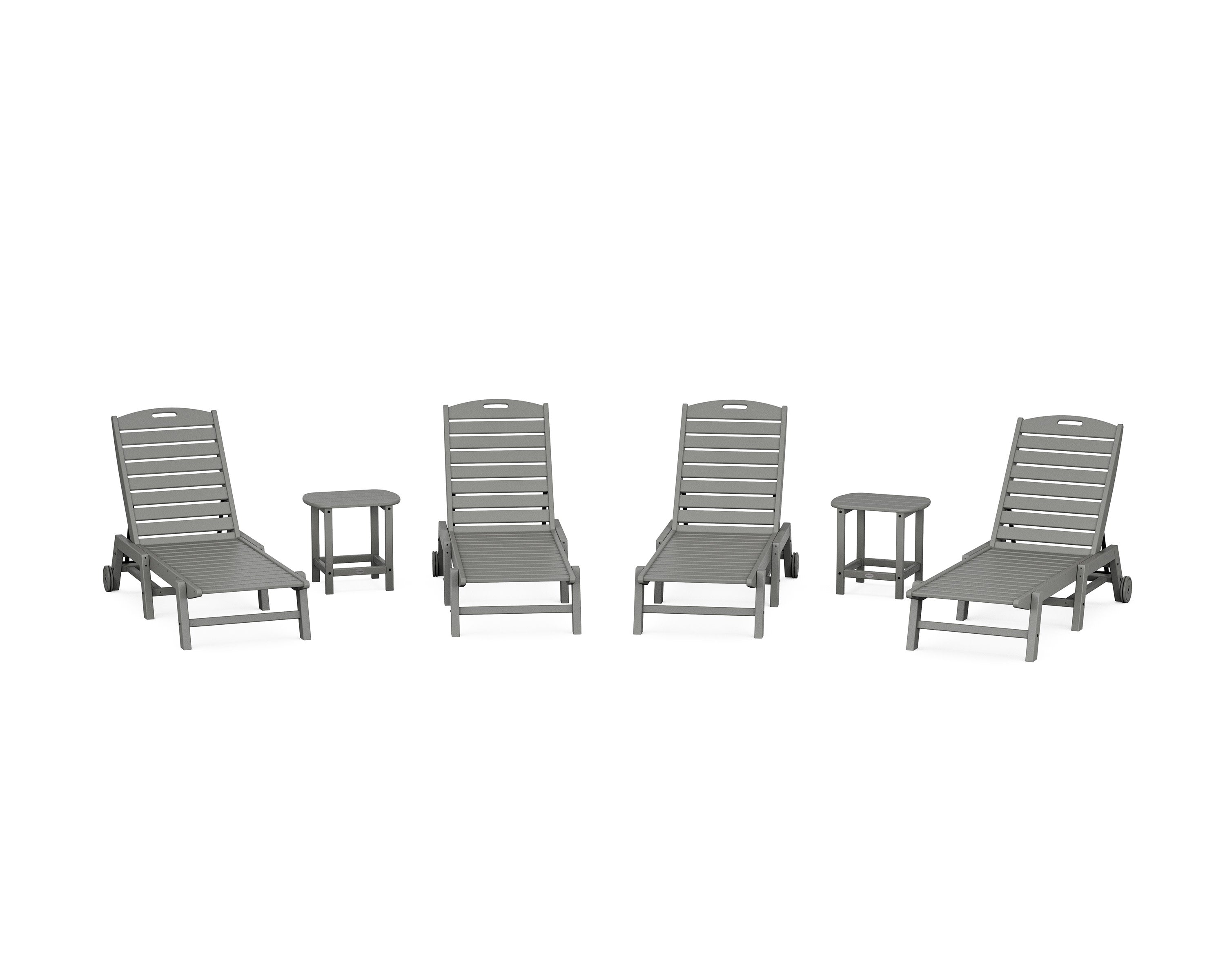 Nautical Chaise 6-Piece Set with Wheels