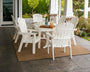 Nautical Curveback Adirondack 7-Piece Dining Set with Trestle Legs