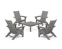 5-Piece Modern Grand Adirondack Chair Conversation Group