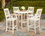 Chinoiserie 5-Piece Round Farmhouse Bar Set