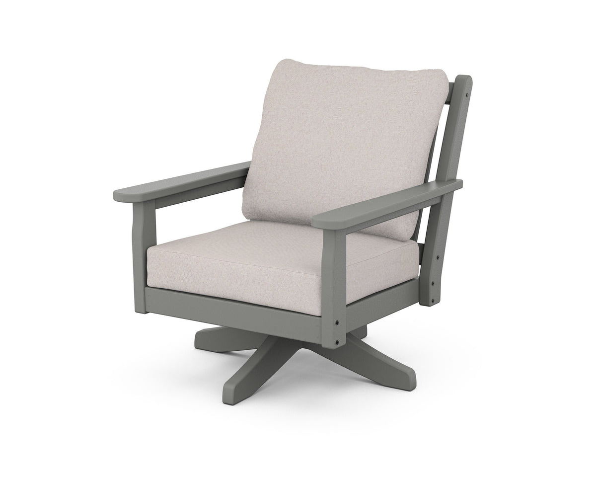 Chippendale Deep Seating Swivel Chair