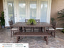 Rustic Farmhouse 39" x 75" Dining Table