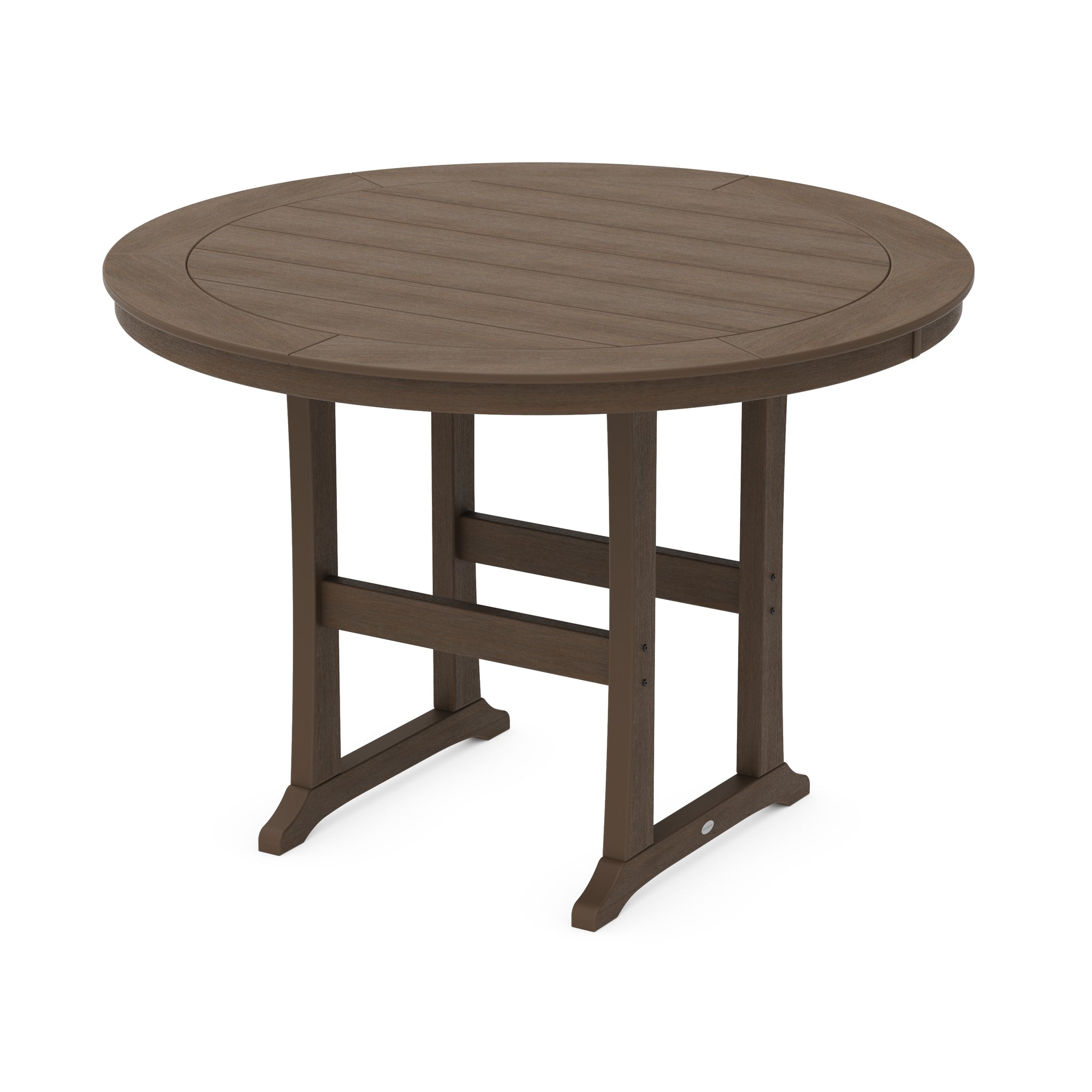 Nautical Trestle 60" Round Bar Table