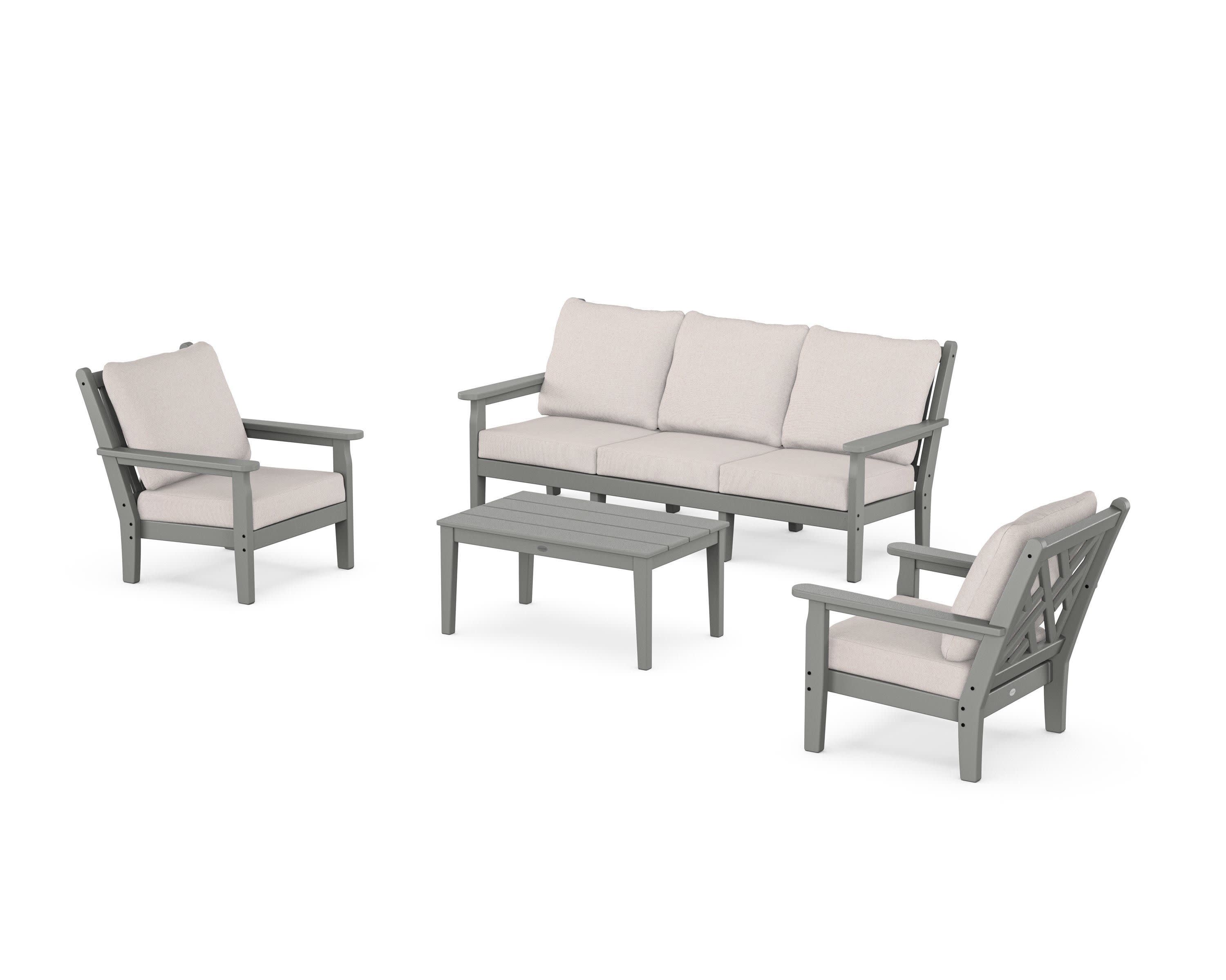 Chippendale 4-Piece Deep Seating Set with Sofa