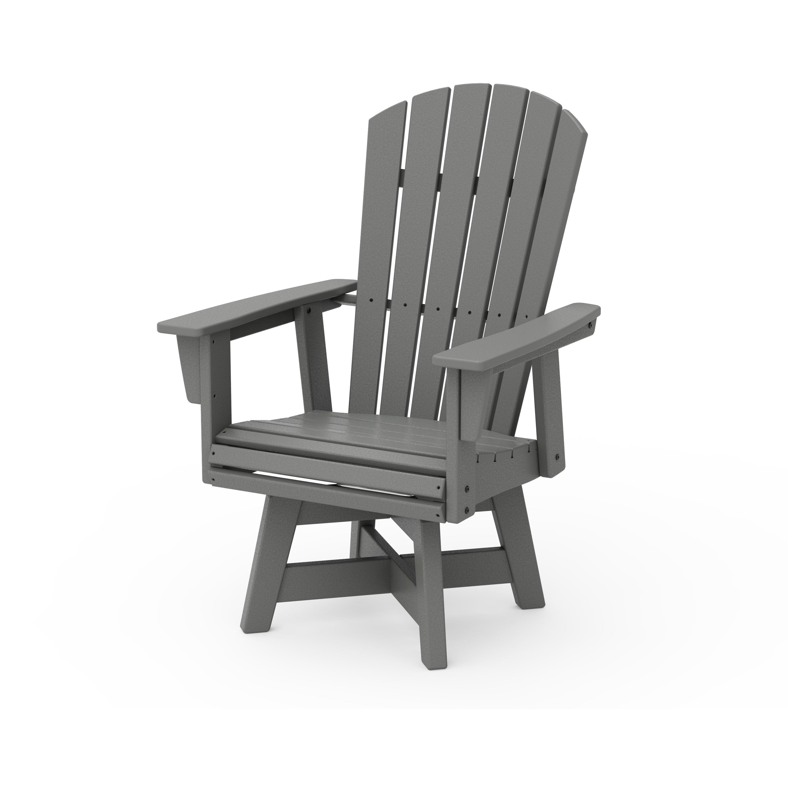 Nautical Curveback Adirondack Swivel Dining Chair