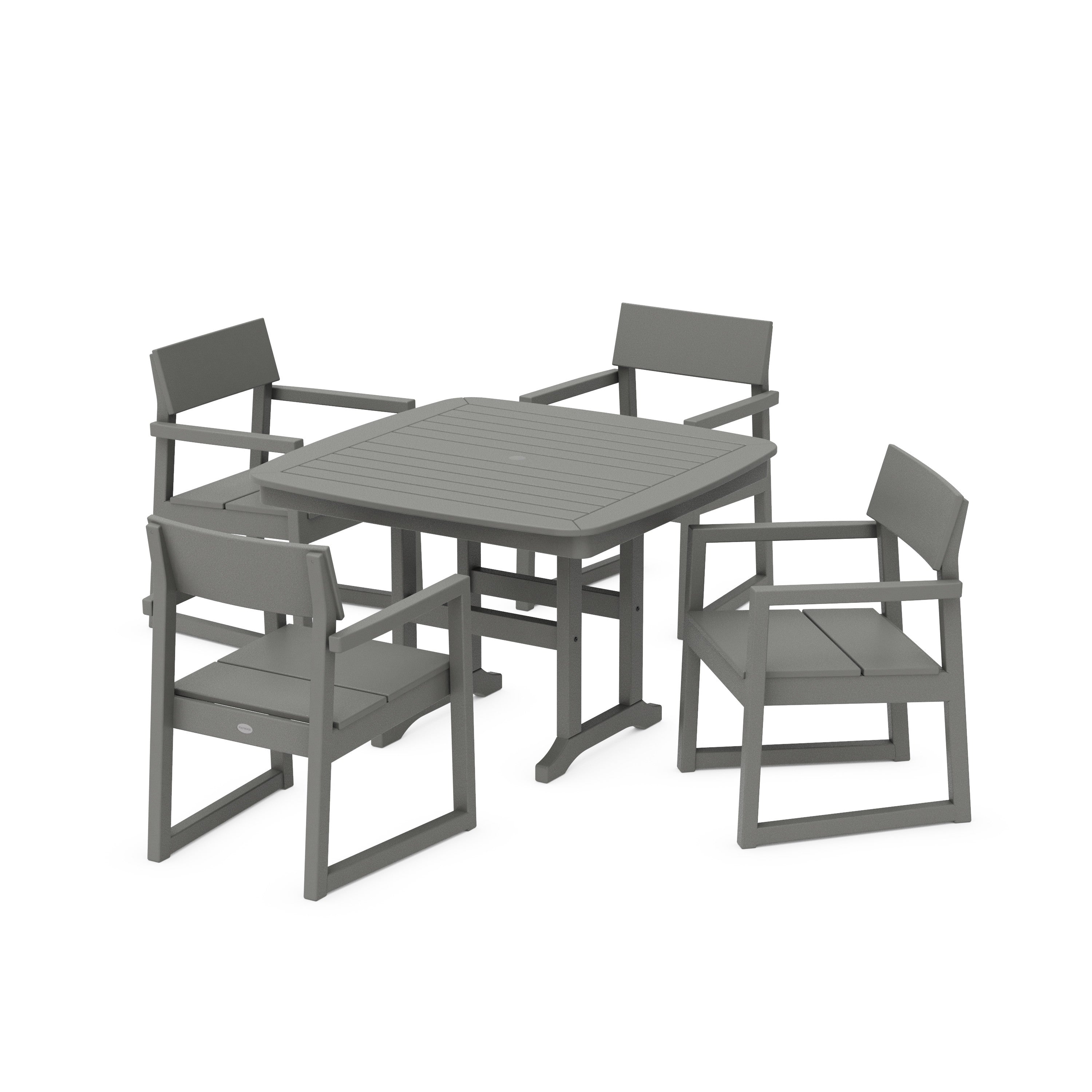 EDGE 5-Piece Dining Set with Trestle Legs