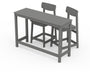Modern Studio Urban Counter Chair 3-Piece Balcony Set