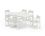 EDGE Sling Arm Chair 7-Piece Parsons Dining Set