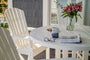 Nautical Curveback Adirondack 5-Piece Round Trestle Bar Set