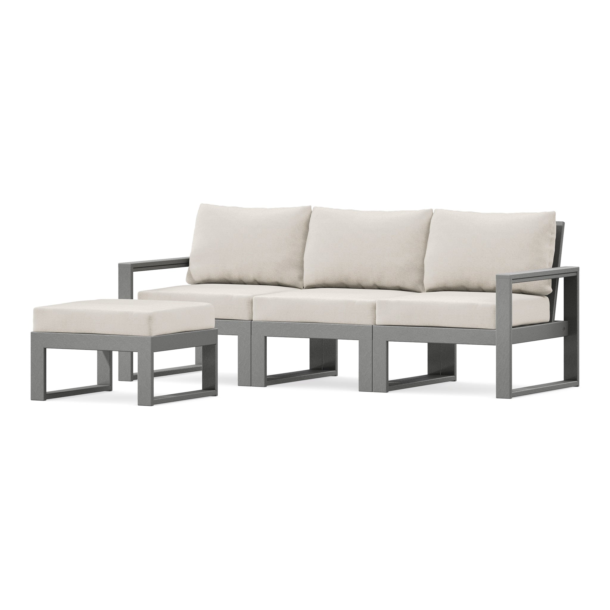 EDGE 4-Piece Modular Deep Seating Set with Ottoman
