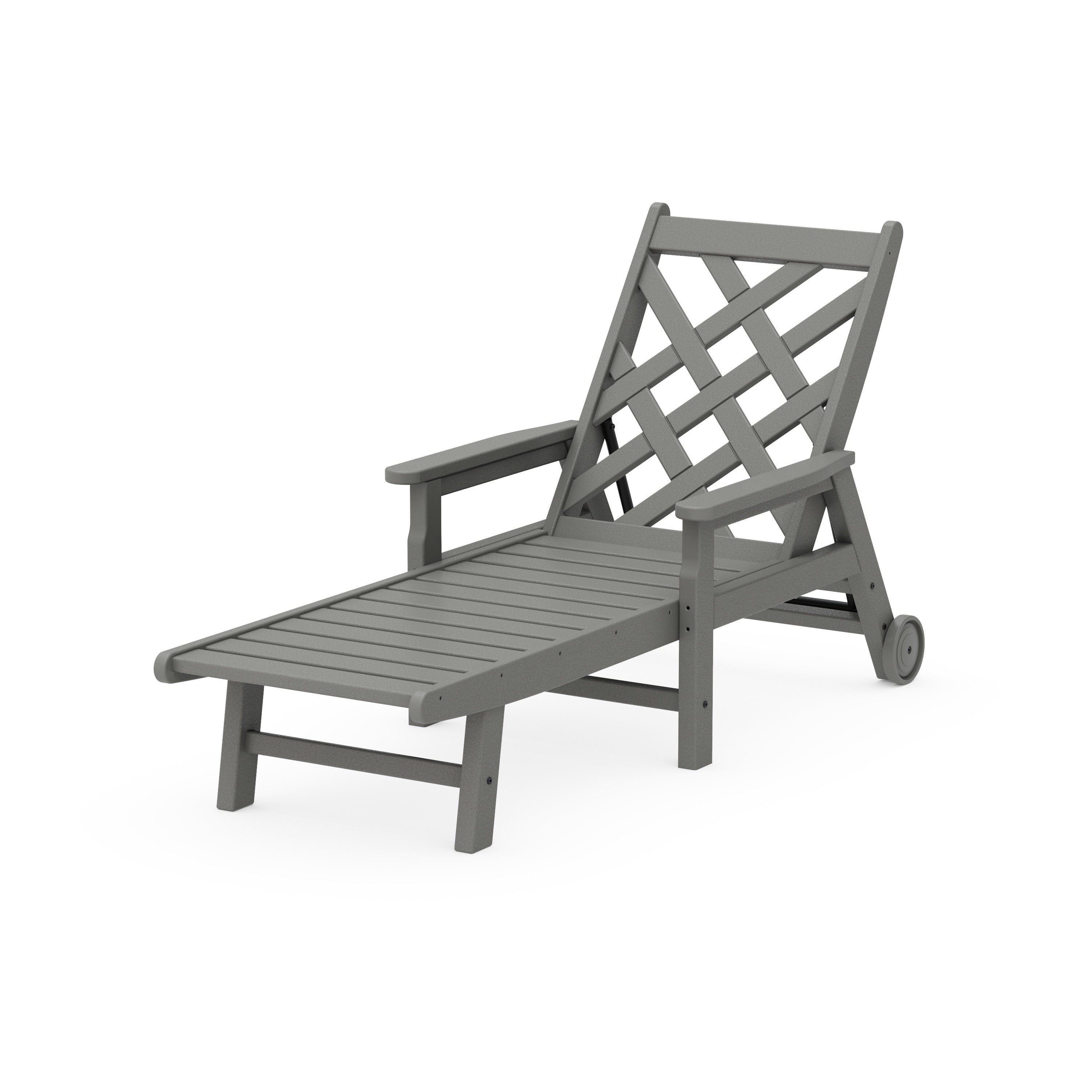 Wovendale Chaise with Arms and Wheels