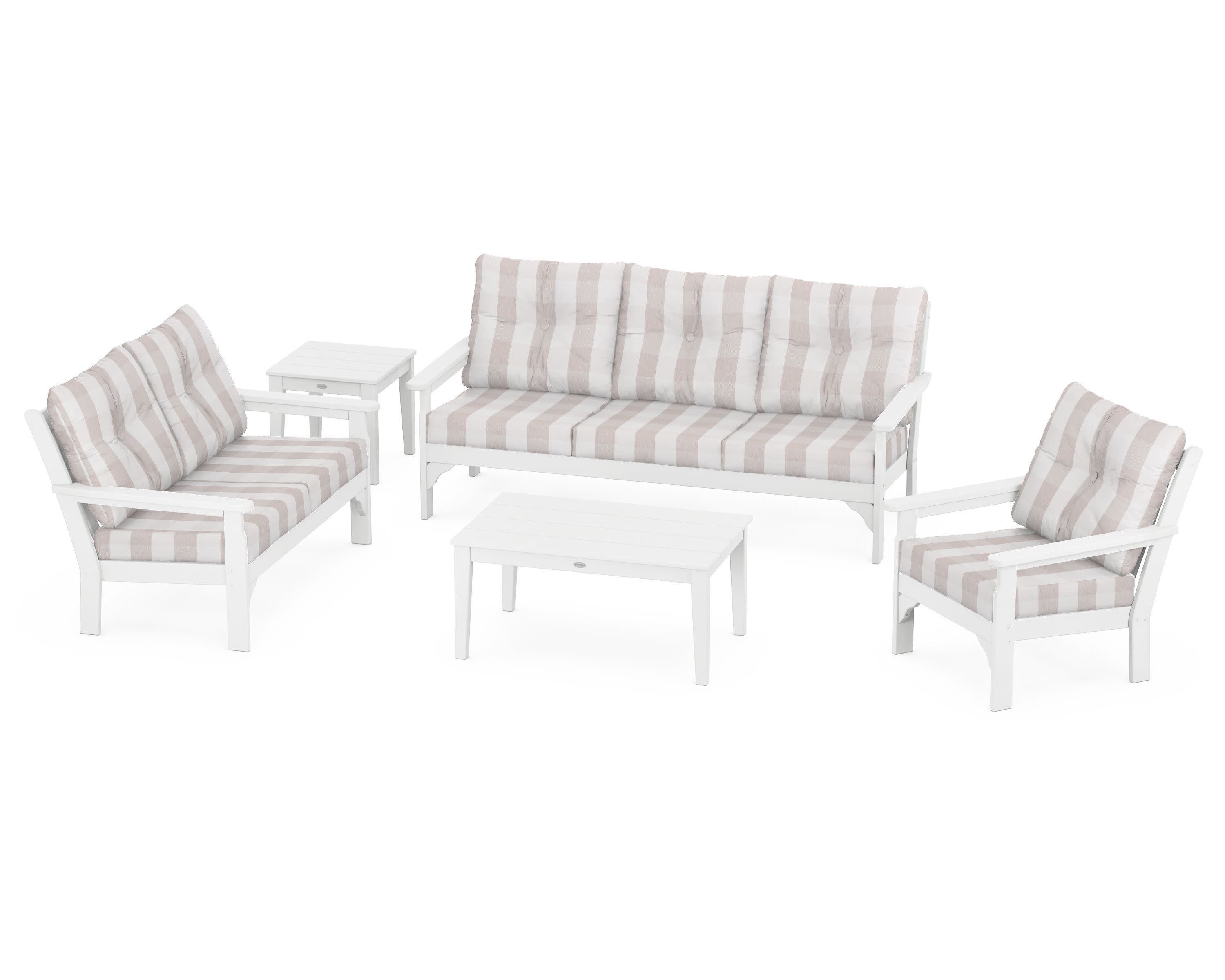 Vineyard 5 Piece Deep Seating Set