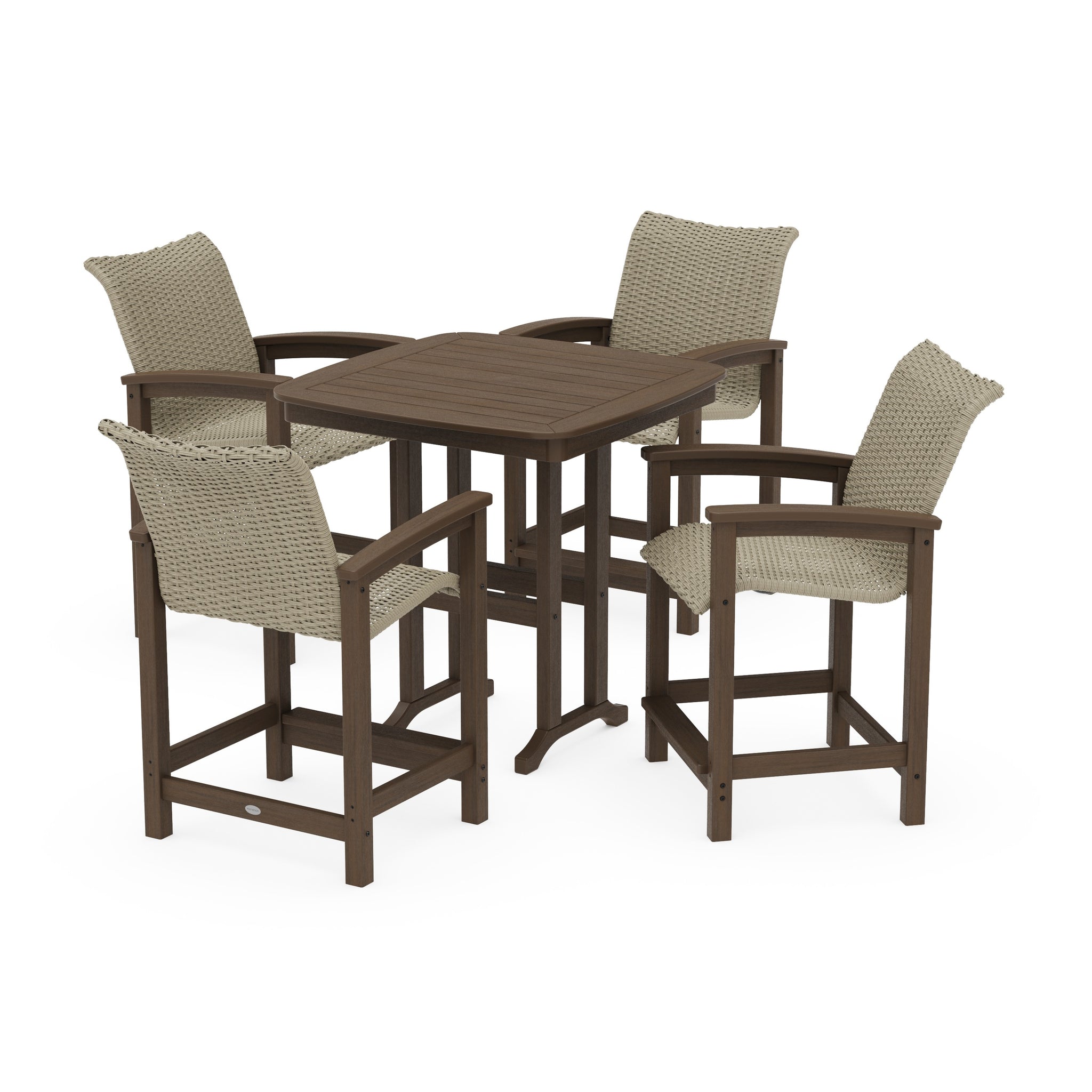 Coastal Woven 5-Piece Counter Set