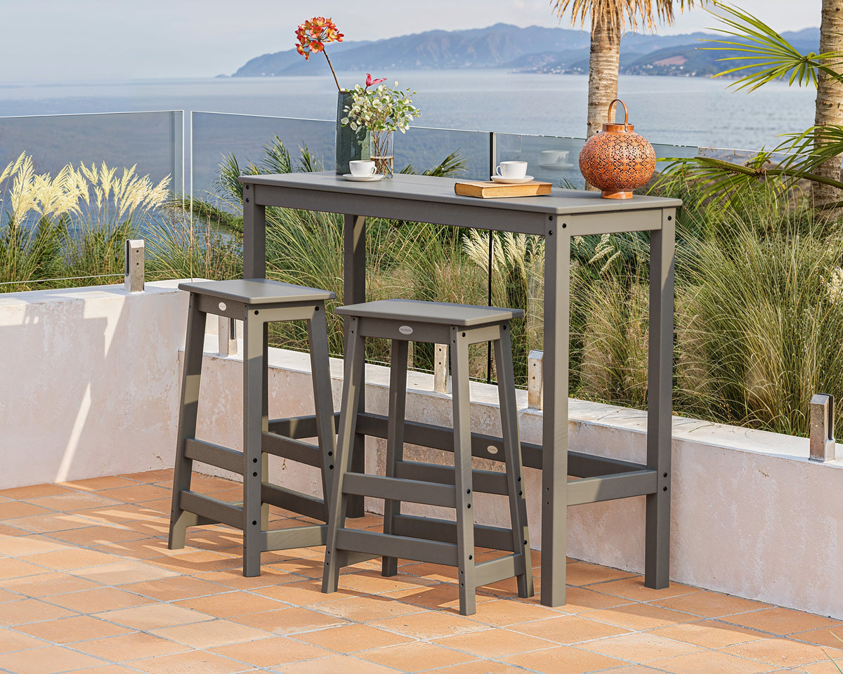 Modern Studio Stool 3-Piece Bar Balcony Set