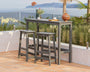 Modern Studio Stool 3-Piece Bar Balcony Set