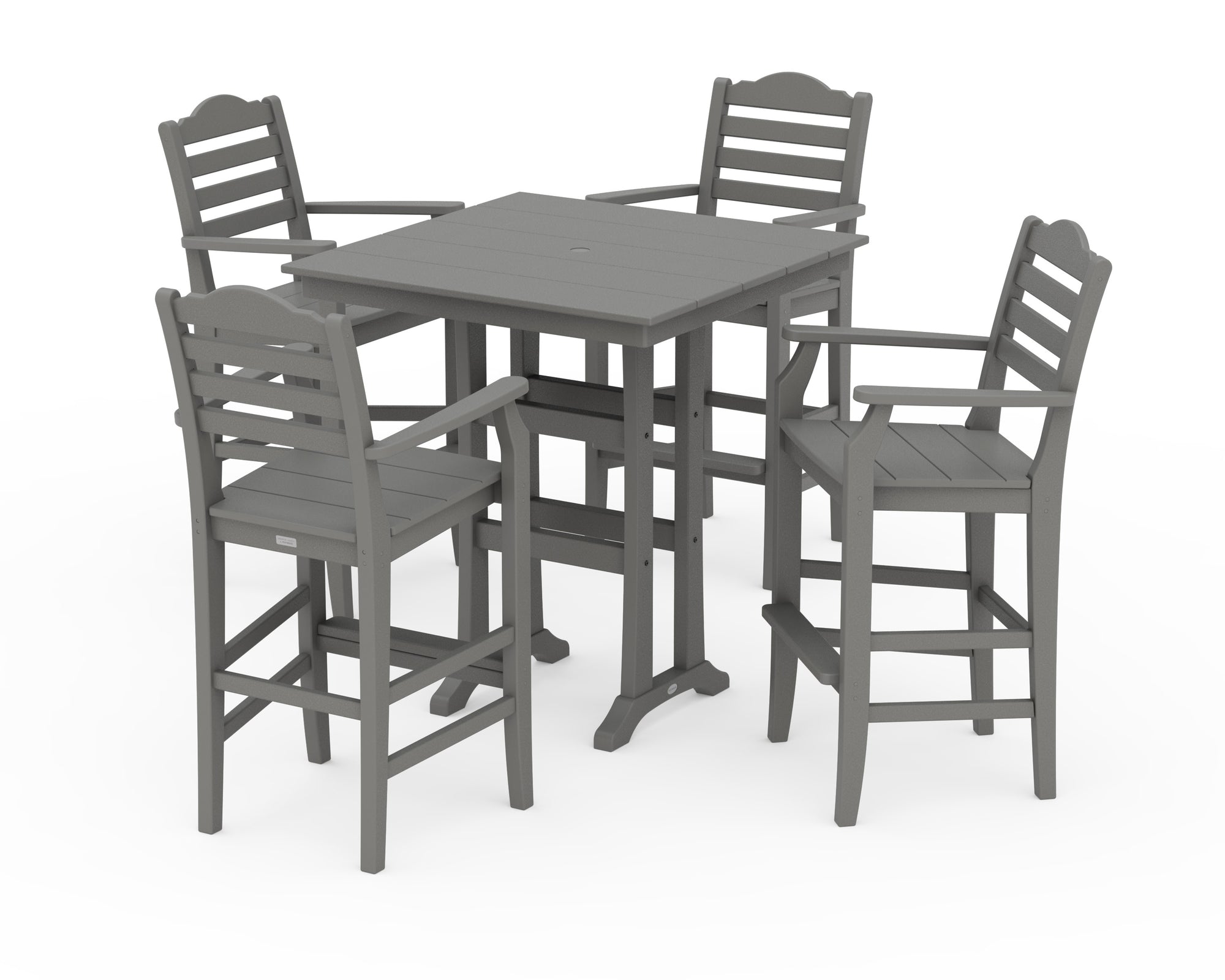 Savannah 5-Piece Farmhouse Bar Set with Trestle Legs