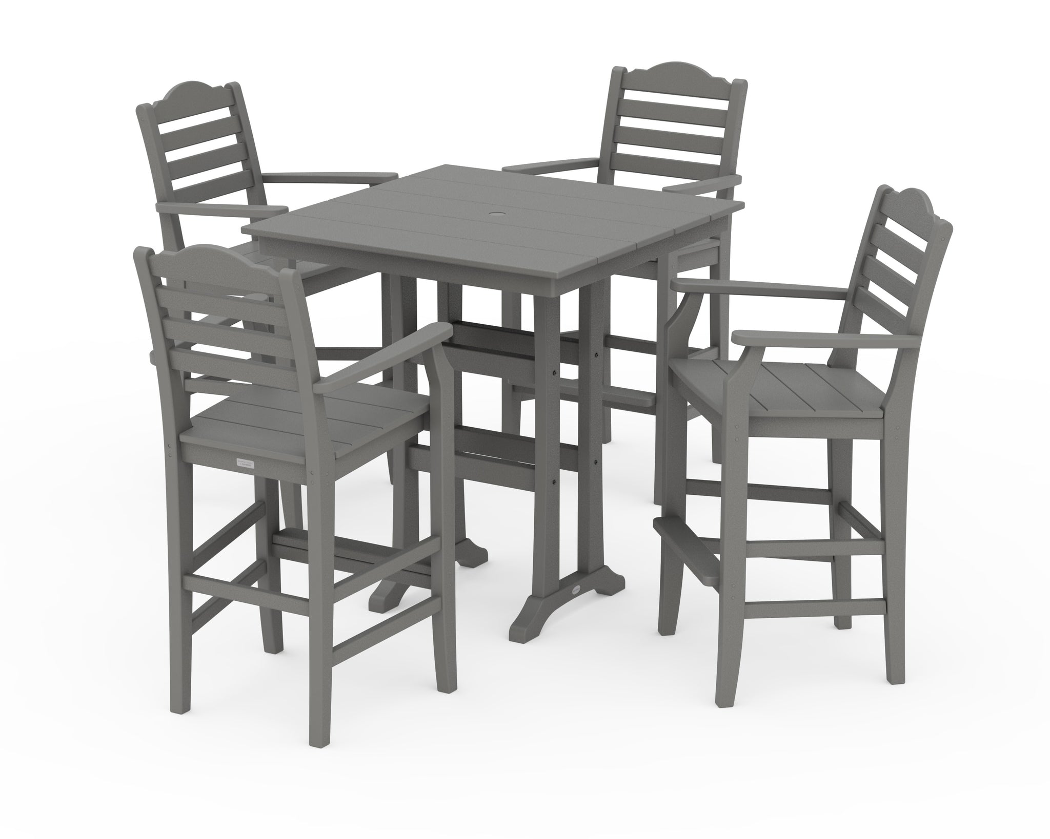 Savannah 5-Piece Farmhouse Bar Set with Trestle Legs