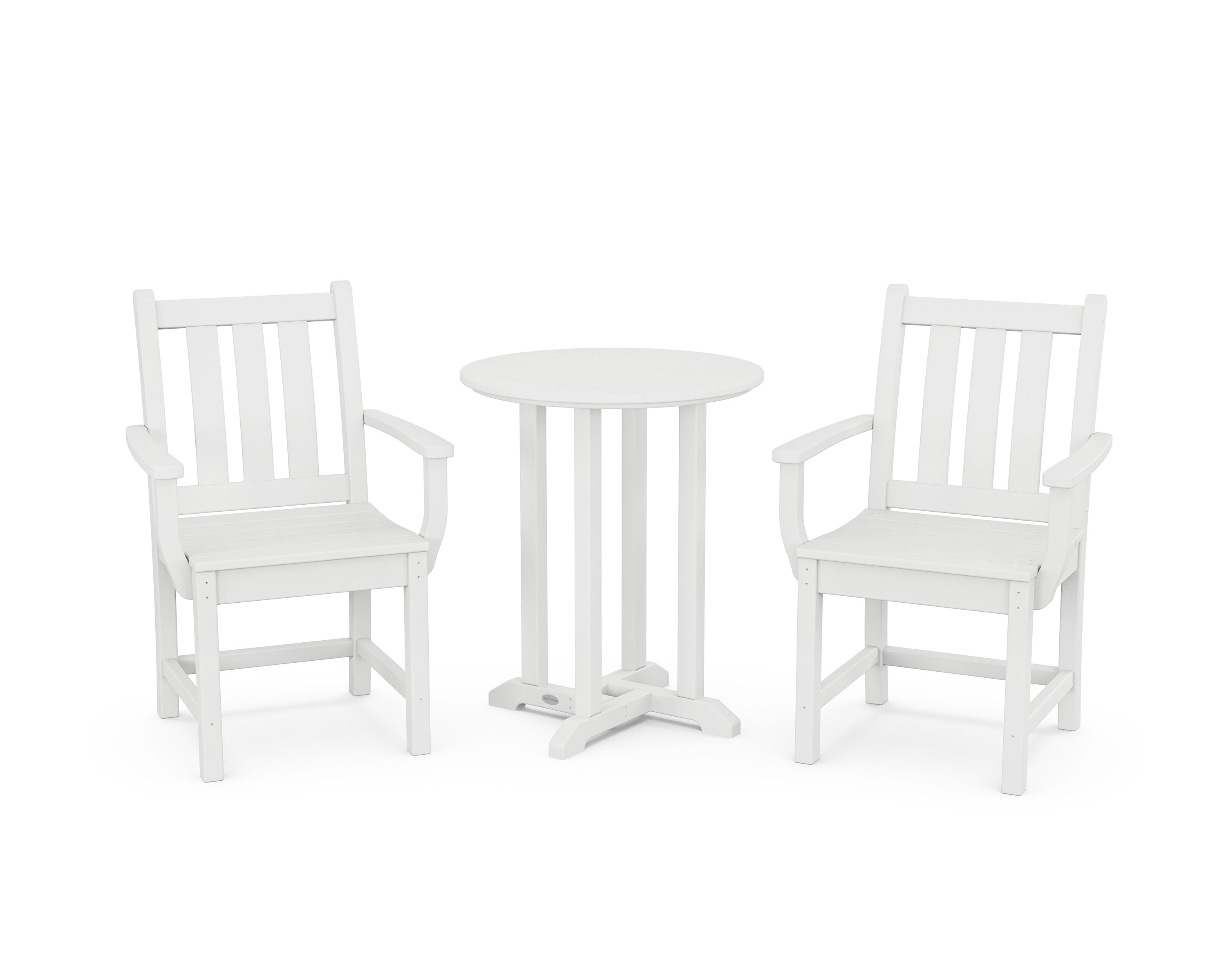 Traditional Garden 3-Piece Round Bistro Dining Set