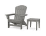 Nautical Grand Adirondack Chair with Side Table