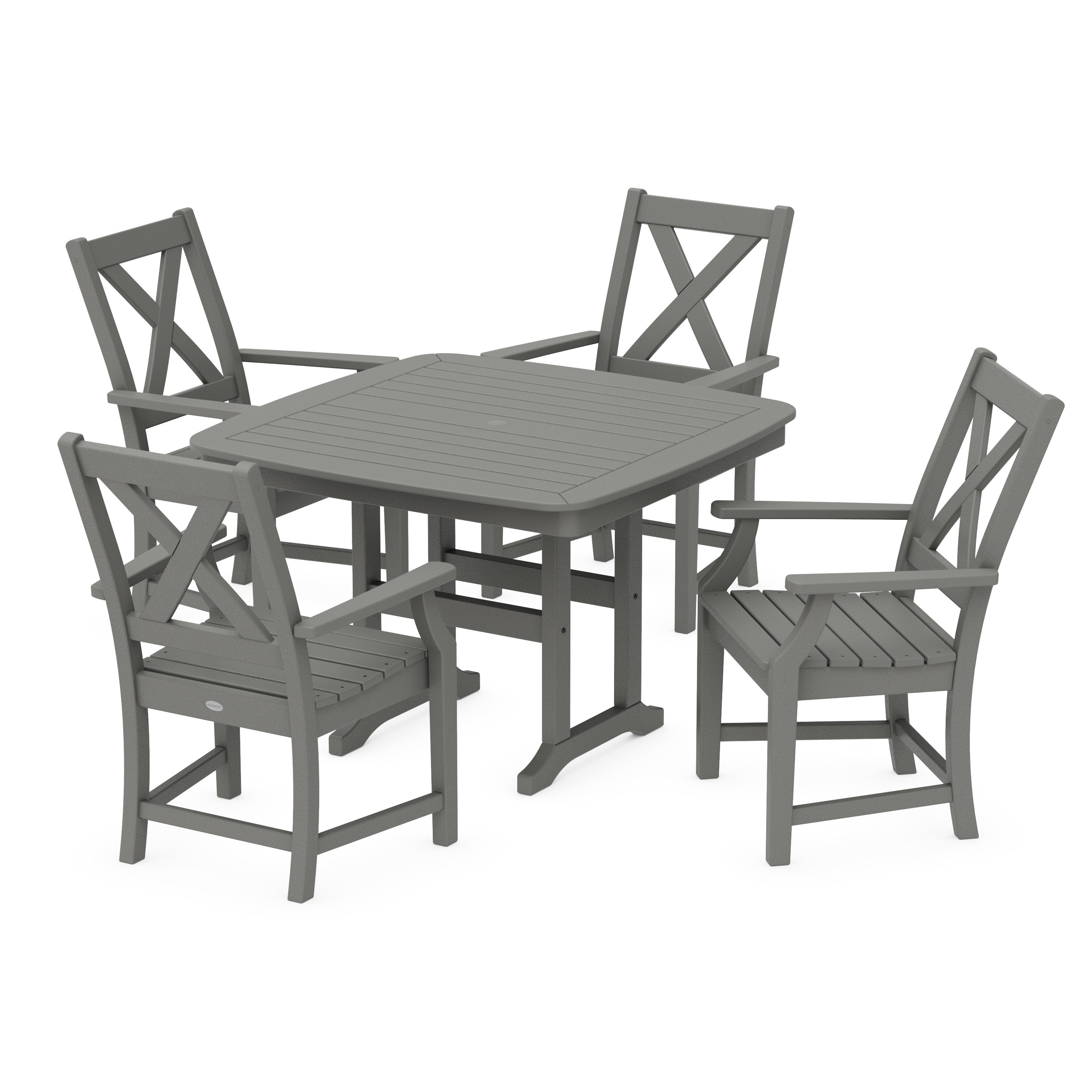 Braxton 5-Piece Dining Set with Trestle Legs