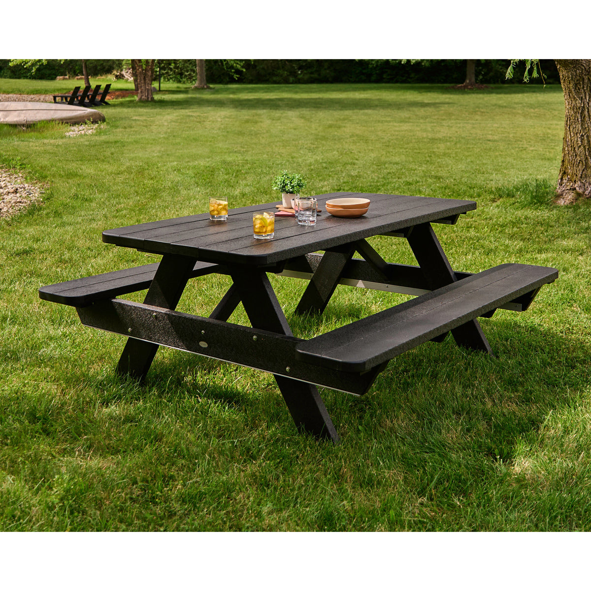 Table Plans Foot Picnic Table With Detached Benches Diy Picnic