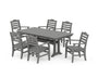Savannah Arm Chair 7-Piece Farmhouse Dining Set with Trestle Legs