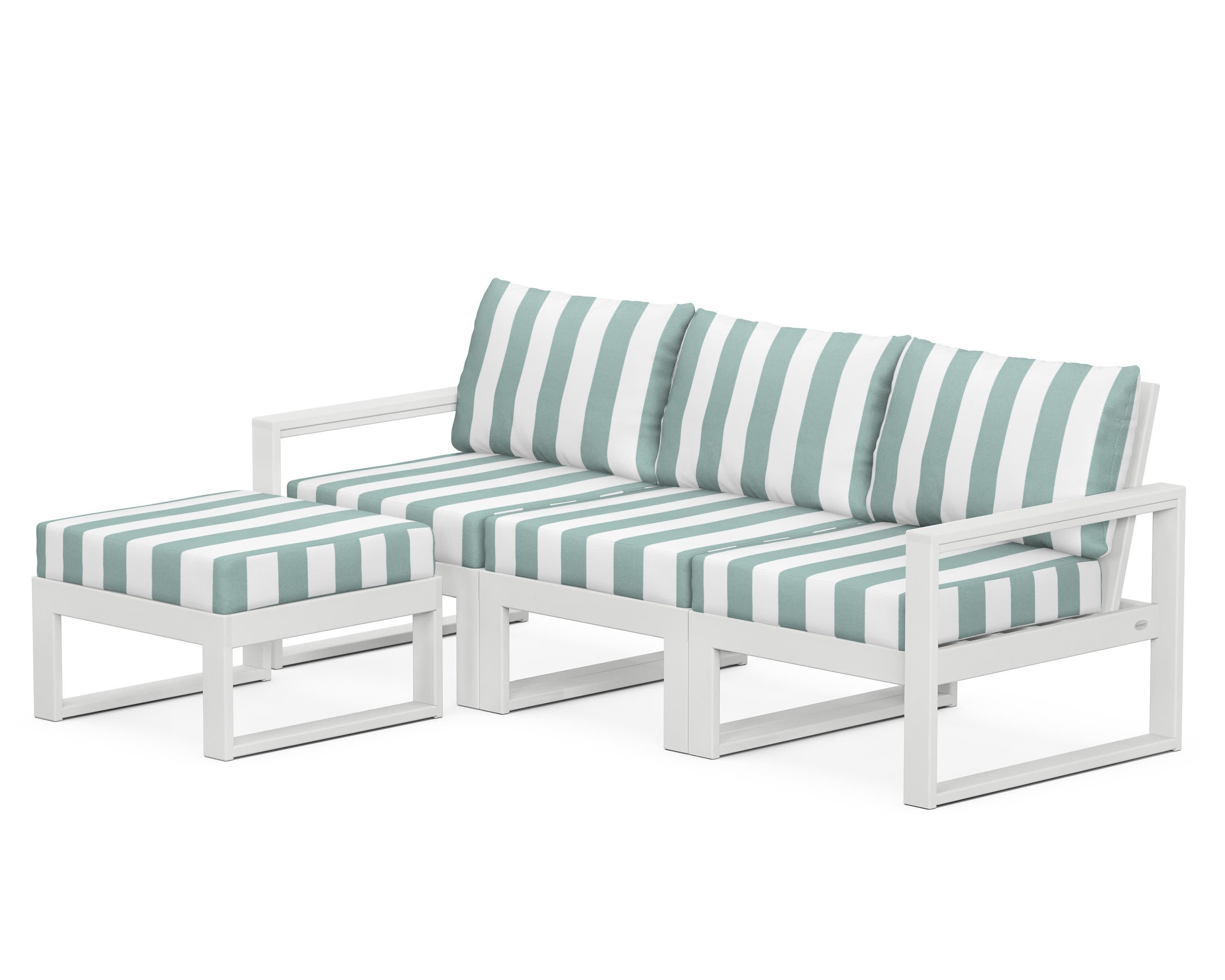 EDGE 4-Piece Modular Deep Seating Set with Ottoman