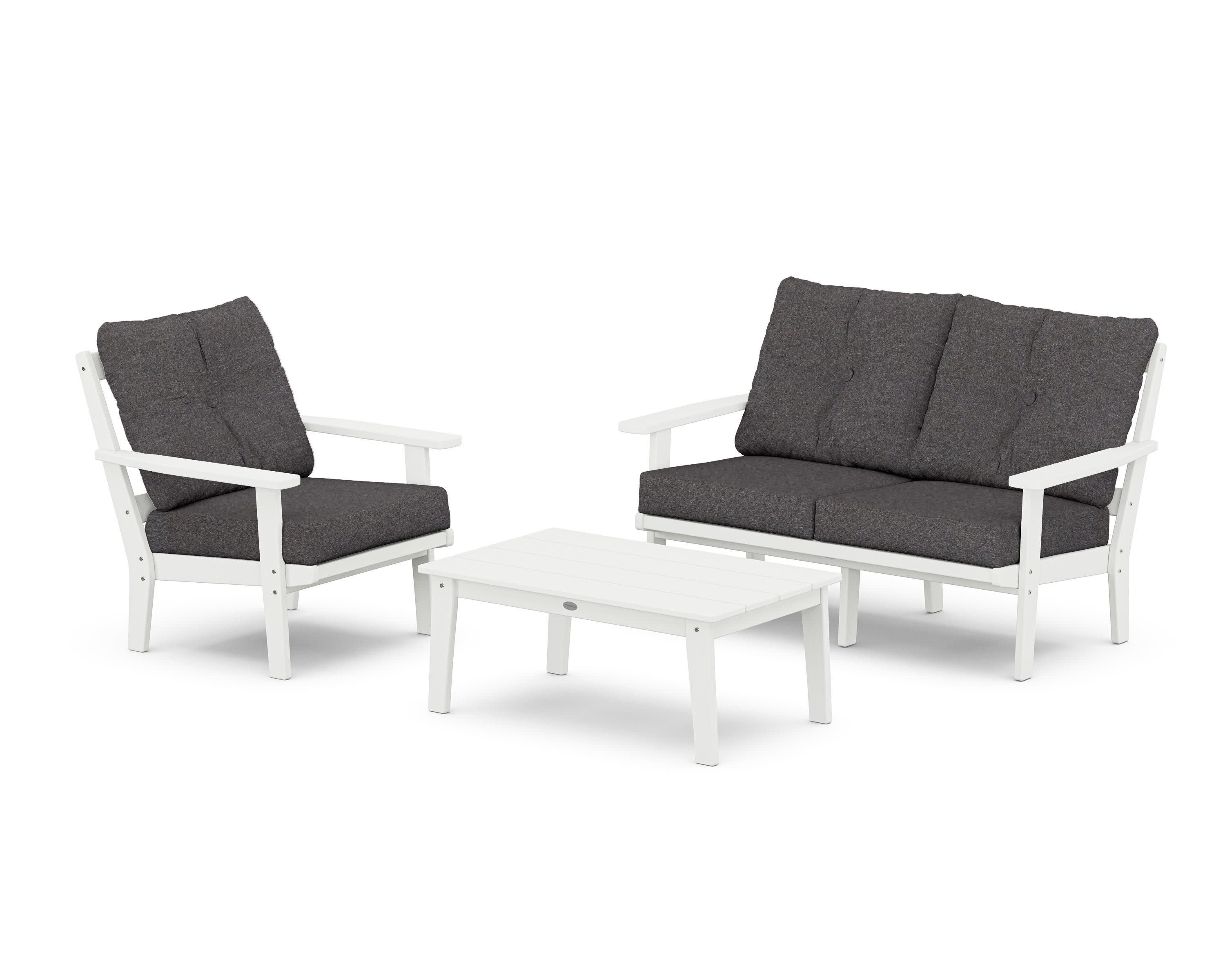 Prairie 3-Piece Deep Seating Set with Loveseat