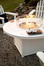 Classic Folding Adirondack 6-Piece Conversation Set with Fire Pit Table