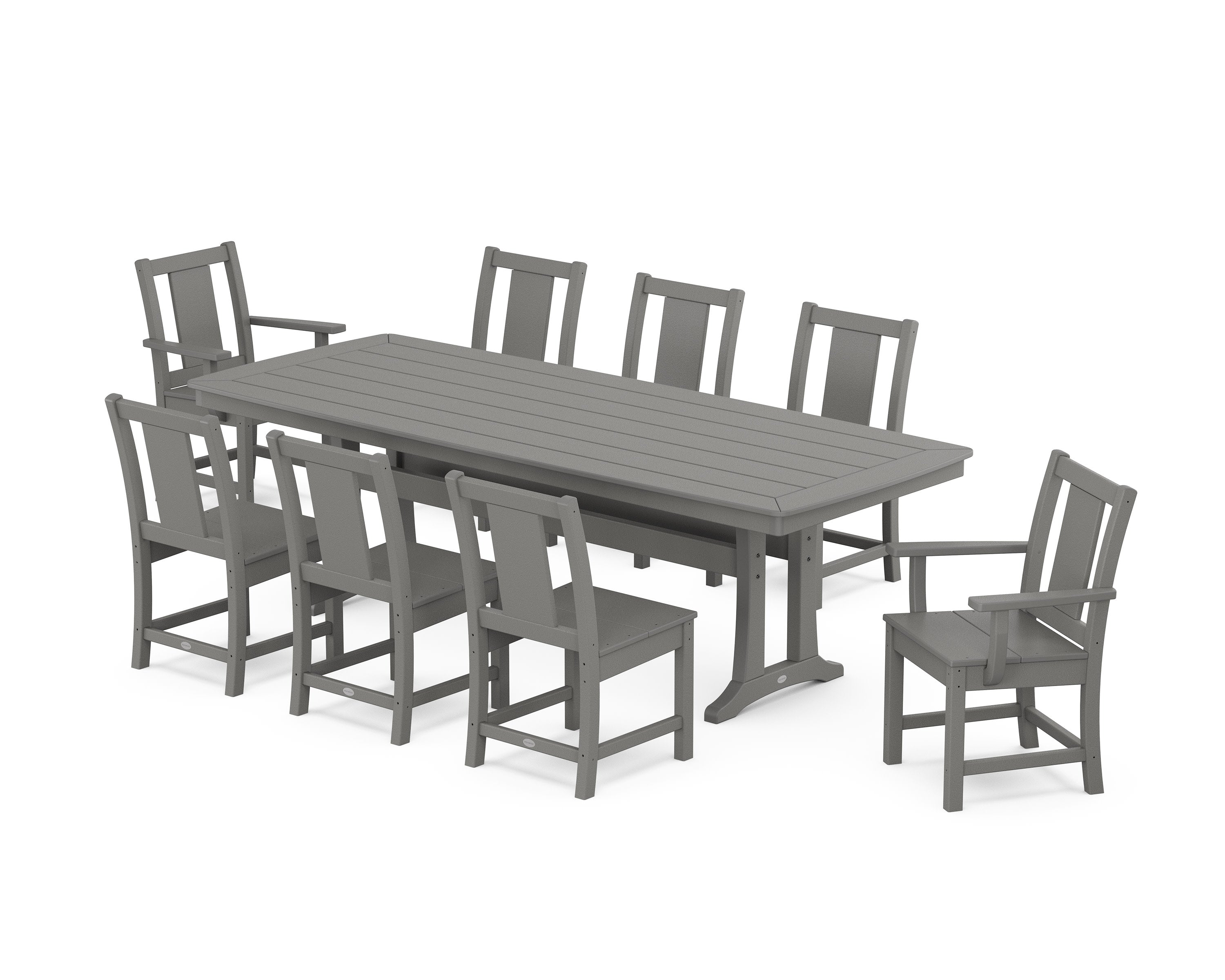 Prairie 9-Piece Dining Set with Trestle Legs