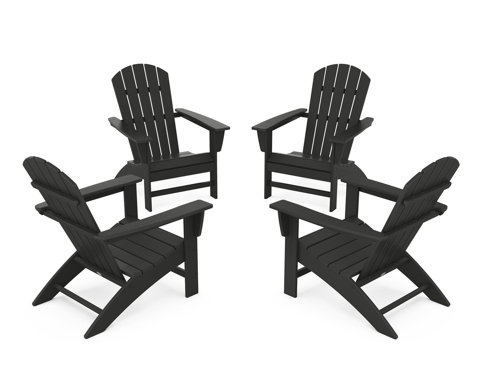 Nautical 4-Piece Adirondack Conversation Set