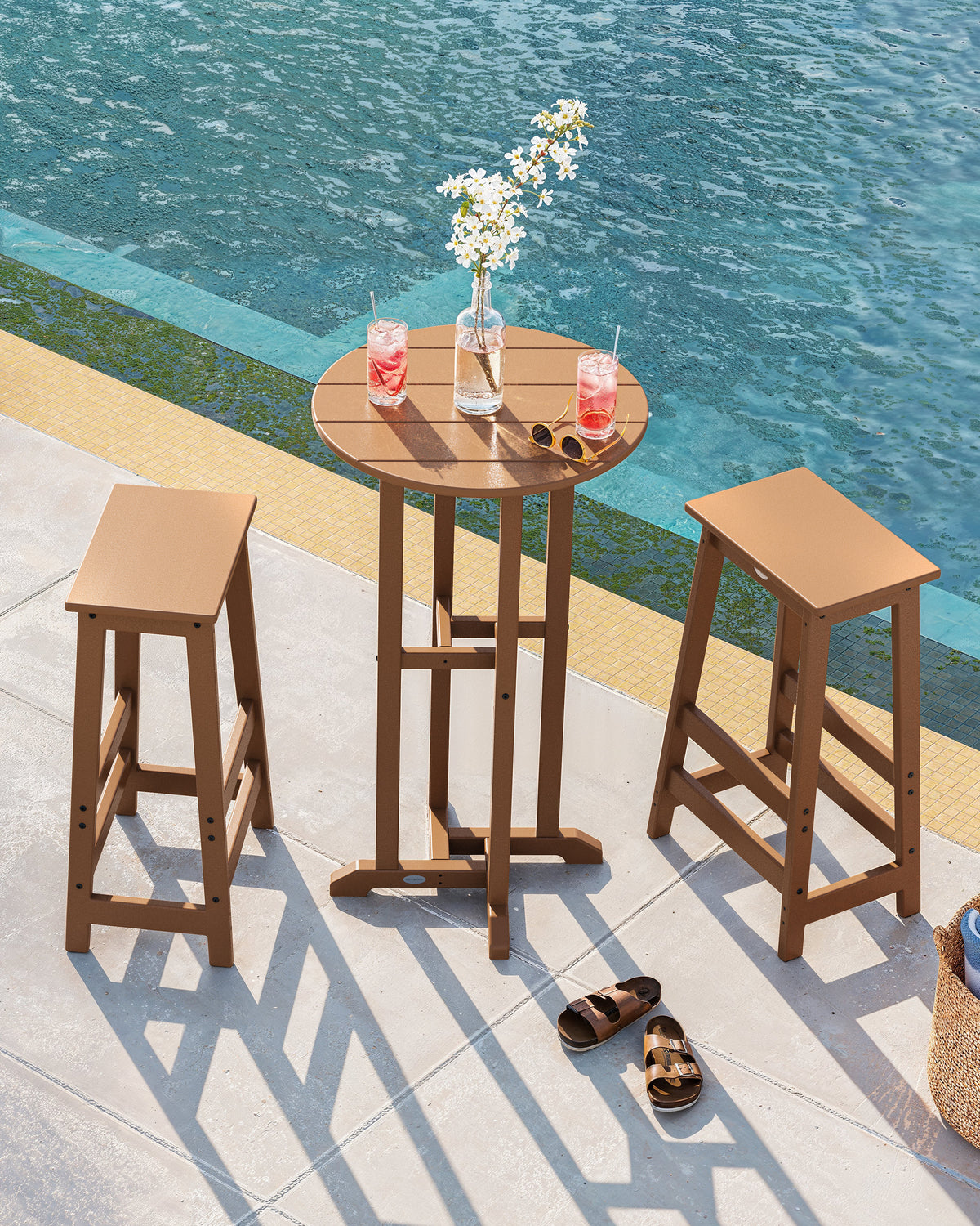 Modern Studio Bar Stool 3-Piece Bistro Set