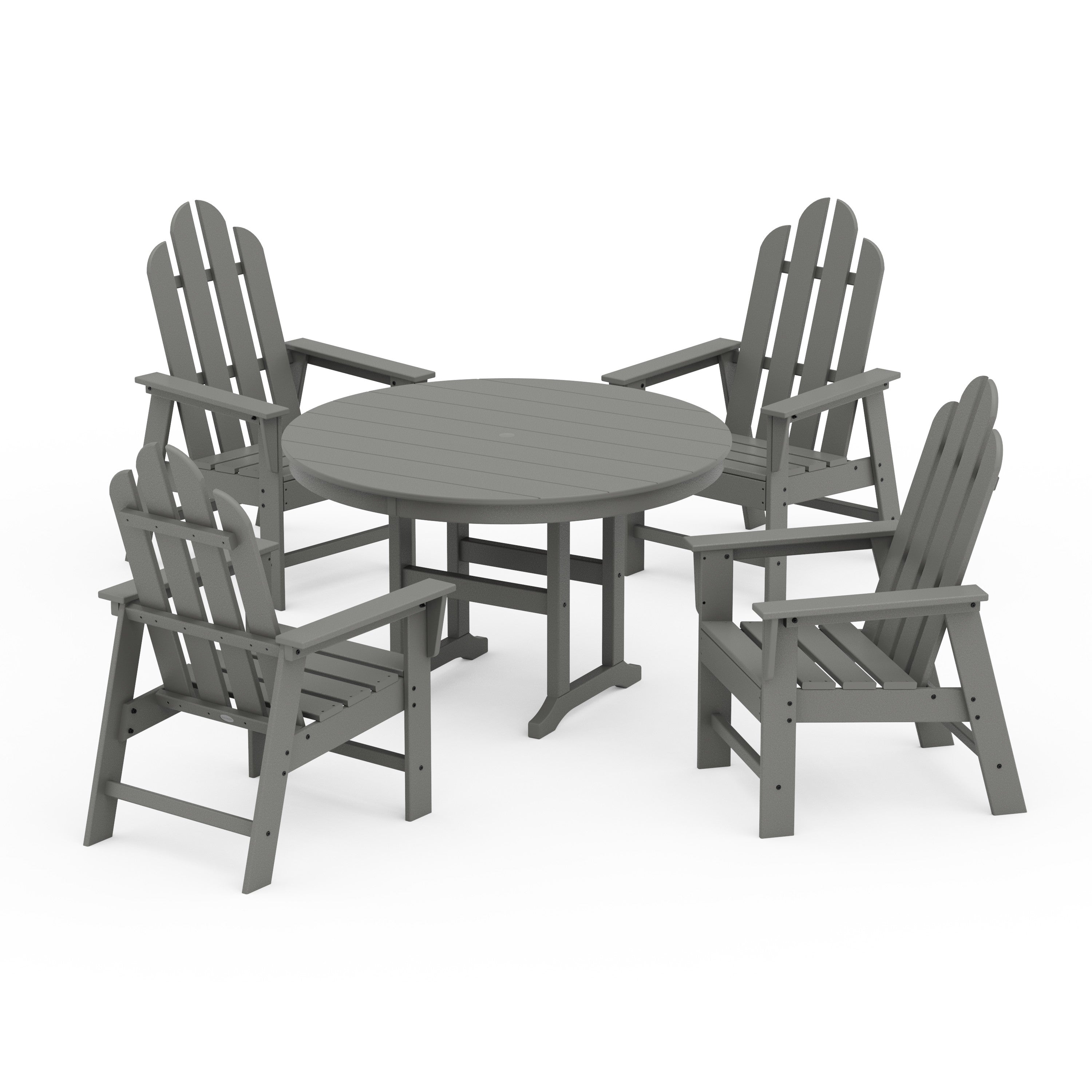 Long Island 5-Piece Round Farmhouse Dining Set