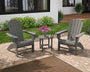Cottage Curveback Adirondack Chair 3-Piece Set