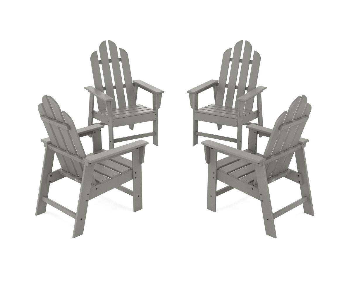 Long Island 4-Piece Upright Adirondack Conversation Set